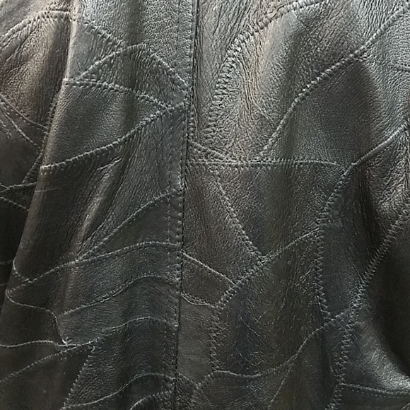 Genuine leather trench coat. Size XL - Picture 6 of 8